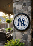 New York Yankees Logo LED Clock | MLB LED Outdoor Clock