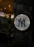 New York Yankees Logo LED Clock | MLB LED Outdoor Clock