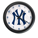 New York Yankees Logo LED Clock | MLB LED Outdoor Clock