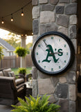 Oakland Athletics Logo LED Clock | MLB LED Outdoor Clock
