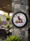 St. Louis Cardinals Logo LED Clock | MLB LED Outdoor Clock