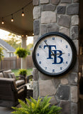 Tampa Bay Rays Logo LED Clock | MLB LED Outdoor Clock
