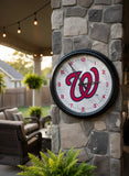 Washington Nationals Logo LED Clock | MLB LED Outdoor Clock