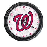 Washington Nationals Logo LED Clock | MLB LED Outdoor Clock