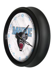 Maine Black Bears Logo LED Clock | LED Outdoor Clock