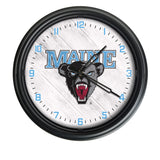 Maine Black Bears Logo LED Clock | LED Outdoor Clock