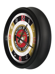 US Marine Corps Logo LED Clock | LED Outdoor Clock