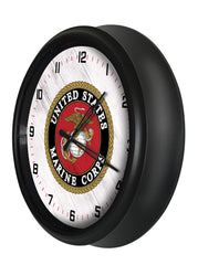 US Marine Corps Logo LED Clock | LED Outdoor Clock