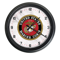US Marine Corps Logo LED Clock | LED Outdoor Clock