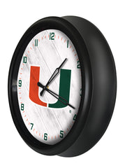 Miami Hurricanes Logo LED Clock | LED Outdoor Clock