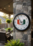 Miami Hurricanes Logo LED Clock | LED Outdoor Clock