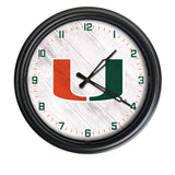 Miami Hurricanes Logo LED Clock | LED Outdoor Clock