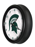 Michigan State Spartans Logo LED Clock | LED Outdoor Clock