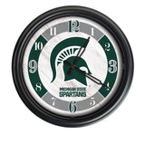 Michigan State Spartans Logo LED Clock | LED Outdoor Clock