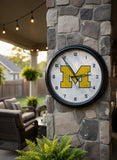 Michigan Wolverines Logo LED Clock | LED Outdoor Clock
