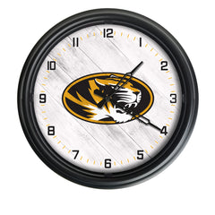 Mizzou Tigers Logo LED Outdoor Clock by Holland Bar Stool Company Home Sports Decor Gift Idea
