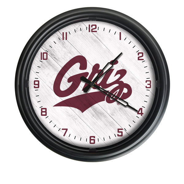 Montana Grizzlies Logo LED Clock | LED Outdoor Clock