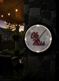 Mississippi Rebels Logo LED Clock | LED Outdoor Clock