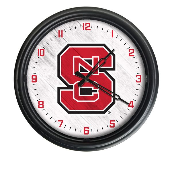 Wolfpack Clock NC State University | NCSU Wolfpack LED Clock | Outdoor Clock | Holland ...