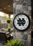 Notre Dame Block ND Logo LED Clock | LED Outdoor Clock