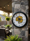 Notre Dame Shamrock Logo LED Clock | LED Outdoor Clock