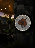 Notre Dame Shamrock Logo LED Clock | LED Outdoor Clock