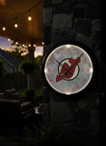 New Jersey Devils Logo LED Clock | LED Outdoor Clock