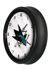 San Jose Sharks Logo LED Clock | LED Outdoor Clock