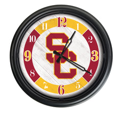 University of Southern California Trojans Officially Licensed Logo Indoor - Outdoor LED Wall Clock