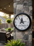 United States Space Force Logo LED Clock | LED Outdoor Clock