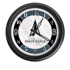 United States Space Force Officially Licensed Logo Indoor - Outdoor LED Wall Clock