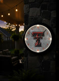 Texas Tech Red Raiders Logo LED Clock | LED Outdoor Clock