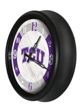 Texas Christian Horned Frogs Logo LED Clock | LED Outdoor Clock