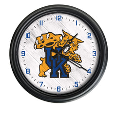 Kentucky Wildcats Logo LED Outdoor Clock by Holland Bar Stool Company Home Sports Decor Gift Idea