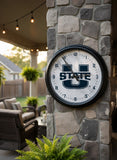Utah State Aggies Logo LED Clock | LED Outdoor Clock