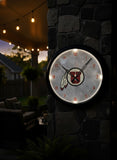 Utah Utes Logo LED Clock | LED Outdoor Clock