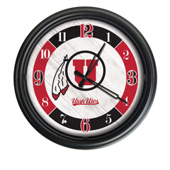 University of Utah Utes Officially Licensed Logo Indoor - Outdoor LED Wall Clock