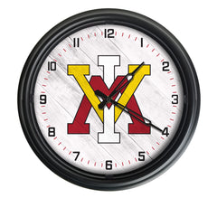 Virginia Military Institute Keydets Logo LED Outdoor Clock by Holland Bar Stool Company Home Sports Decor Gift Idea