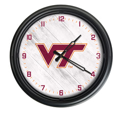 Virginia Tech Hokies Officially Licensed Logo Indoor - Outdoor LED Wall Clock
