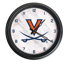 Virginia Cavaliers Logo LED Outdoor Clock by Holland Bar Stool Company Home Sports Decor Gift Idea