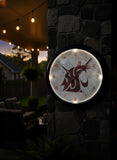 Washington State Cougars Logo LED Clock | LED Outdoor Clock