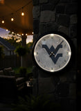 West Virginia Mountaineers Logo LED Clock | LED Outdoor Clock
