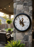 Wyoming Cowboys Logo LED Clock | LED Outdoor Clock