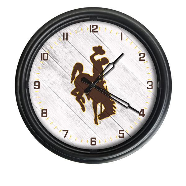 Wyoming Cowboys Logo LED Clock | LED Outdoor Clock