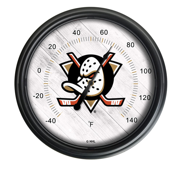 Anaheim Ducks Logo LED Thermometer | LED Outdoor Thermometer