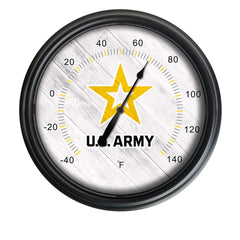 United States Army Officially Licensed Logo Indoor - Outdoor LED Thermometer