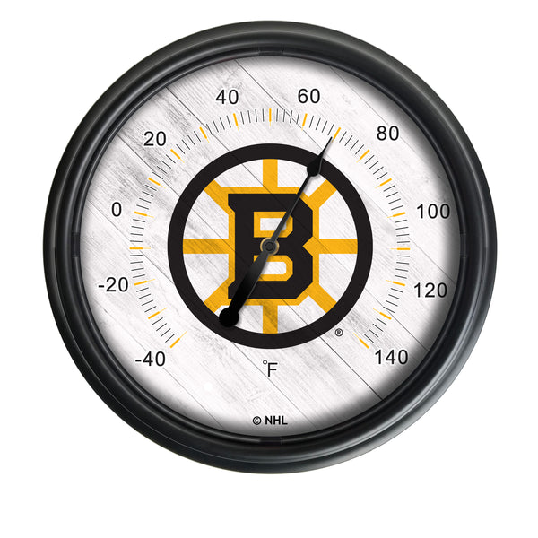 Boston Bruins Logo LED Thermometer | LED Outdoor Thermometer