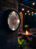Calgary Flames Logo LED Thermometer | LED Outdoor Thermometer