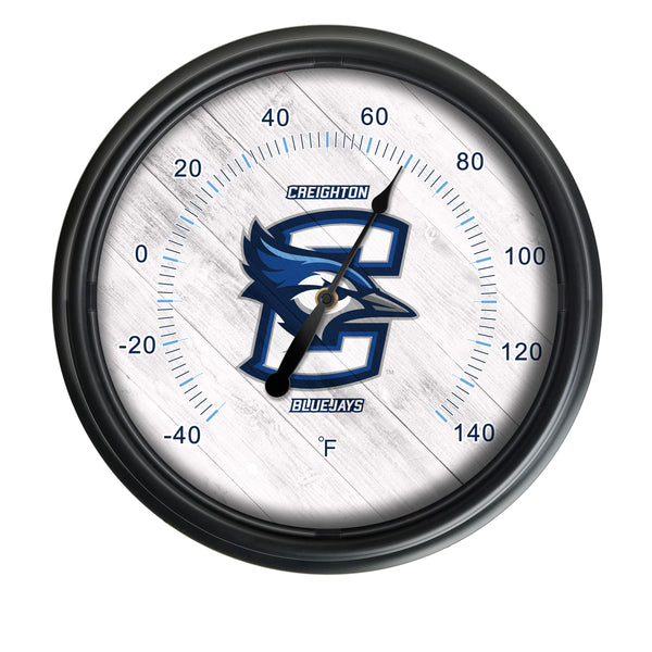 Creighton University Logo LED Thermometer | LED Outdoor Thermometer