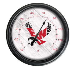 Eastern Washington University Licensed Logo Indoor - Outdoor LED Thermometer